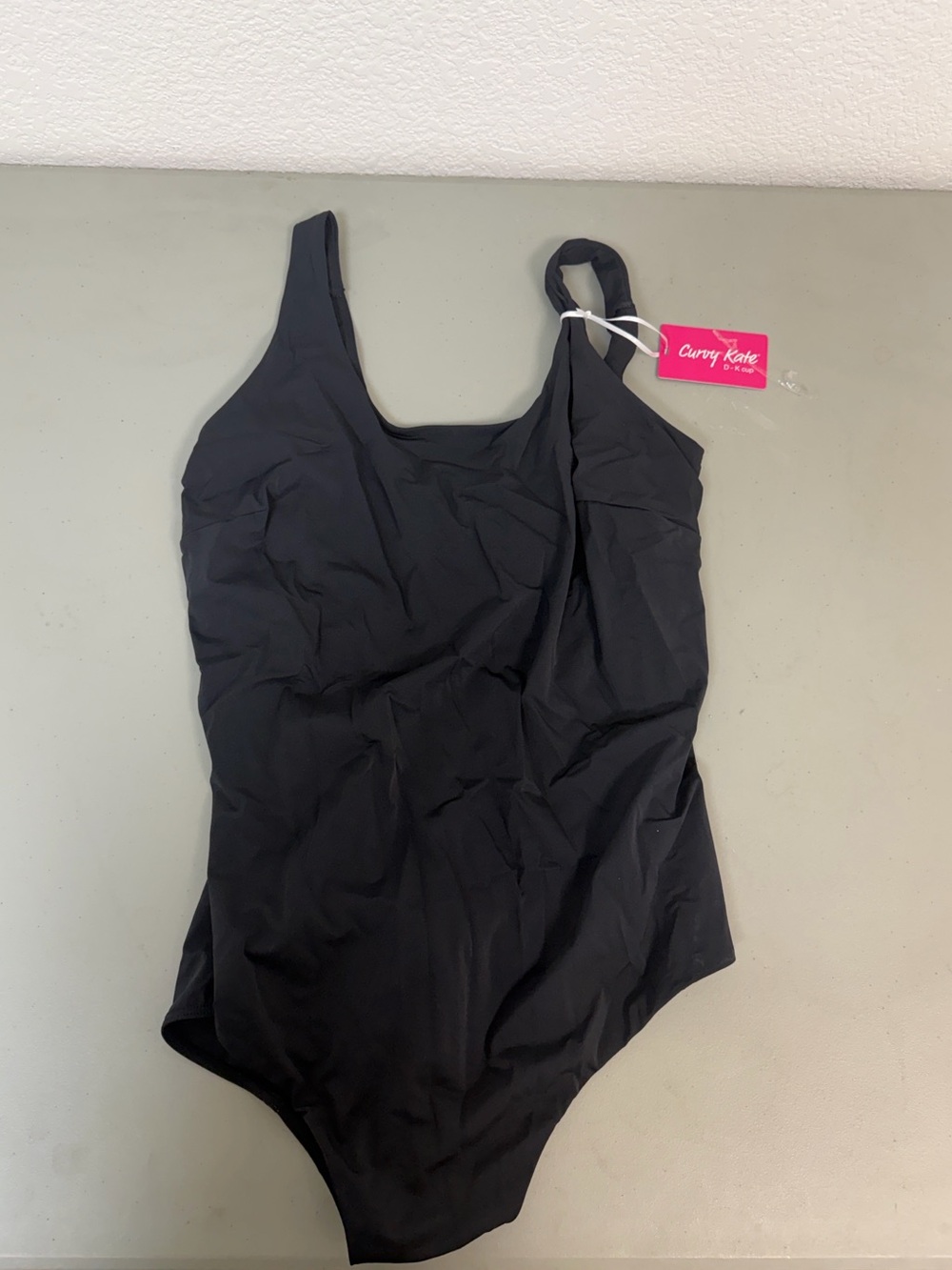 Curvy Kate Black One-Piece Swimsuit - Classic Scoop Neck